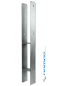 Mobile Preview: Namor Pfostenträger aus Edelstahl | H-Anker | Pfostenanker V2A | Pfosten Halter Pfostenschuh | rostfrei | made in Germany | 600mm